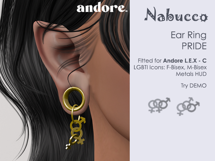  Nabucco Ear Ring - PRIDE - ANDORE - BISEX 