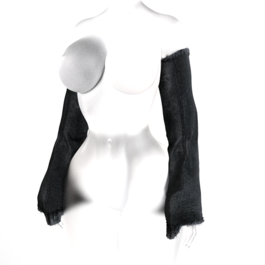 [KONVO] Rika Denim Sleeves - Onyx