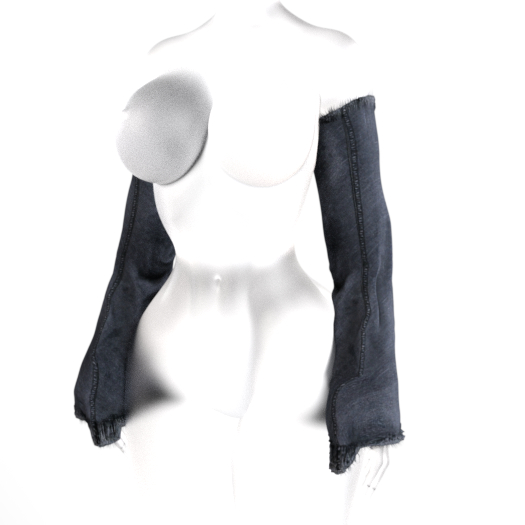 [KONVO] Rika Denim Sleeves - Dark Denim