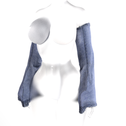 [KONVO] Rika Denim Sleeves - Light Denim