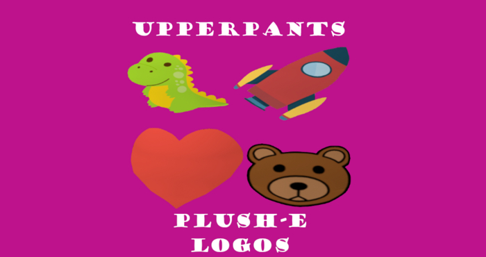 Upperpants Plush-E Logos