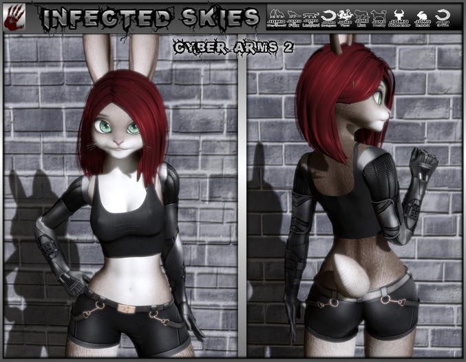 *IS* Cyber Arms 2 Furry Female Jet  