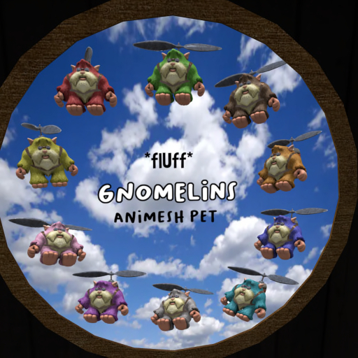 *flUff* Gyro Copter Gnomelin Blue