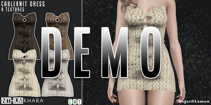 Sugar&Lemon Cableknit Dress / Inithium Khara / Size Demo