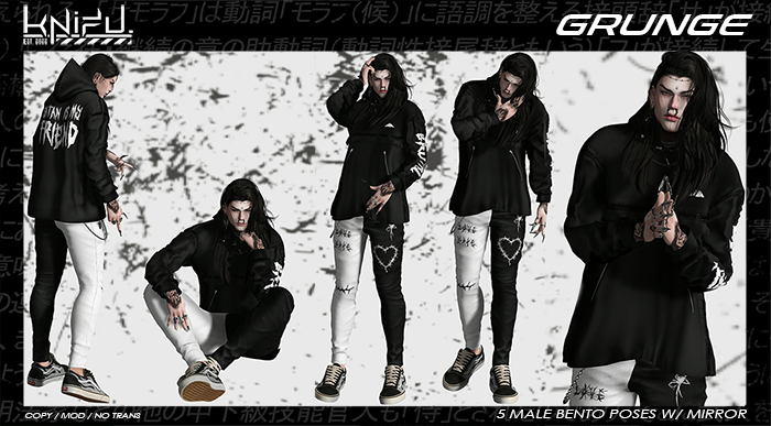 KNIFU. Grunge Pose Pack