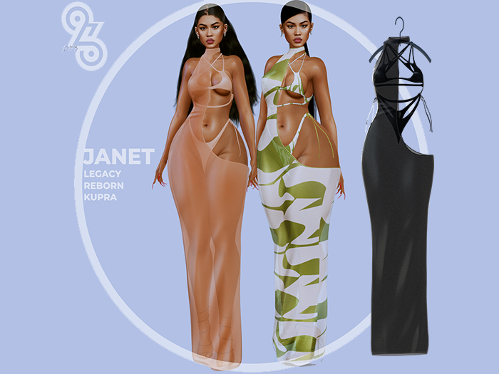 Four23 Janet Set Black