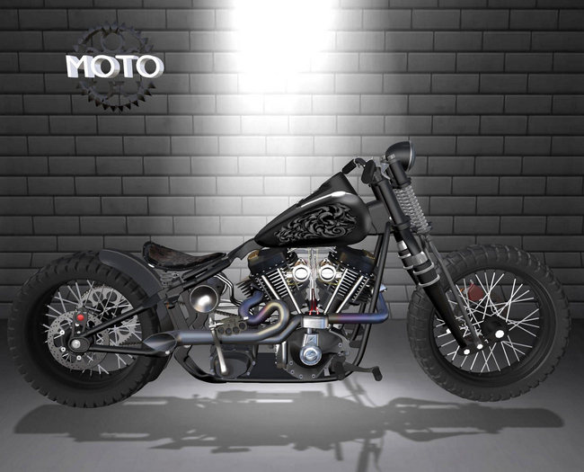 Motorcycle HA-0100 Bobber