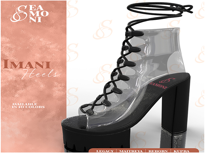 Second Life Marketplace - EAMONI. Imani Chunk Heel Fatpack