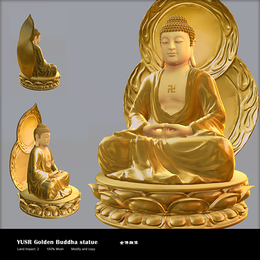 YUSR-Golden Buddha statue
