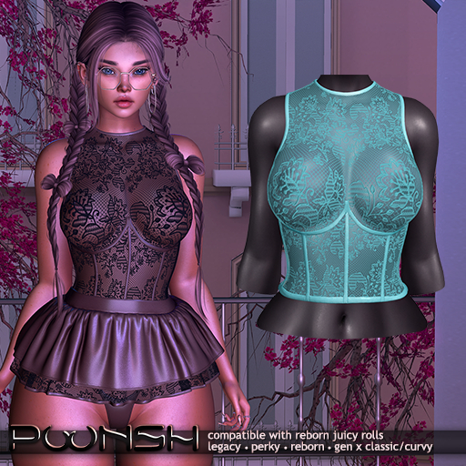 - pOOnsh - Daisy Top (blue)