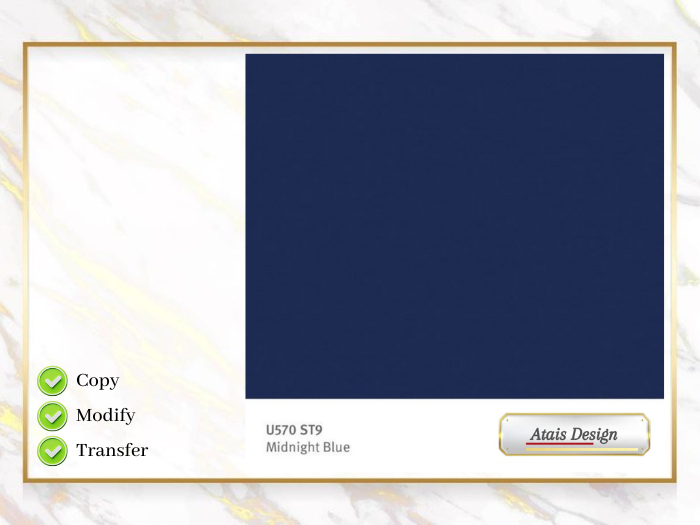 W&F txt. Midnight Blue.