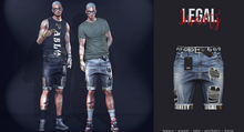 Legal Insanity - Wesley denim shorts blue
