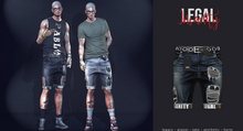 Legal Insanity - Wesley denim shorts dark blue