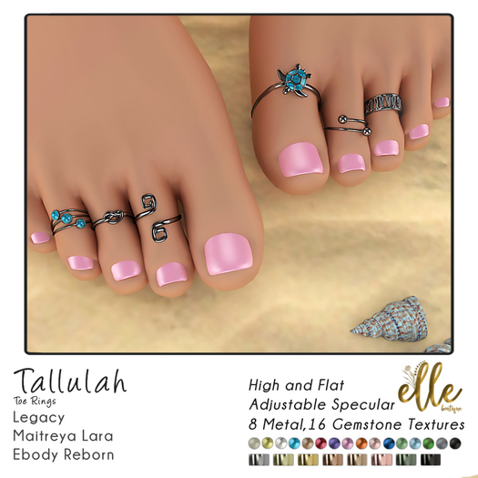 Elle Boutique - DEMO Tallulah Toe Rings