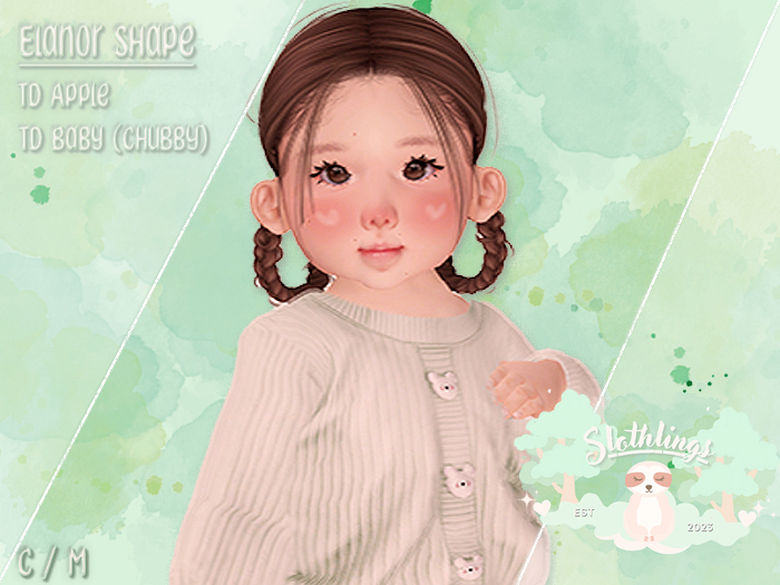 { Slothlings } Elanor Shape - TD Apple