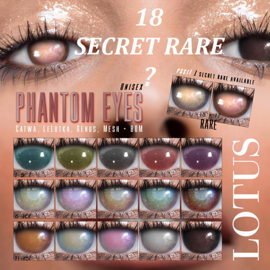 LOTUS. Phantom Eyes 18 (Mesh) SECRET RARE