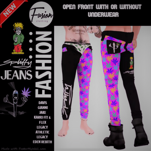 [Fusion Fashion Delivery Hud] - Spliffy Open Jeans - S07
