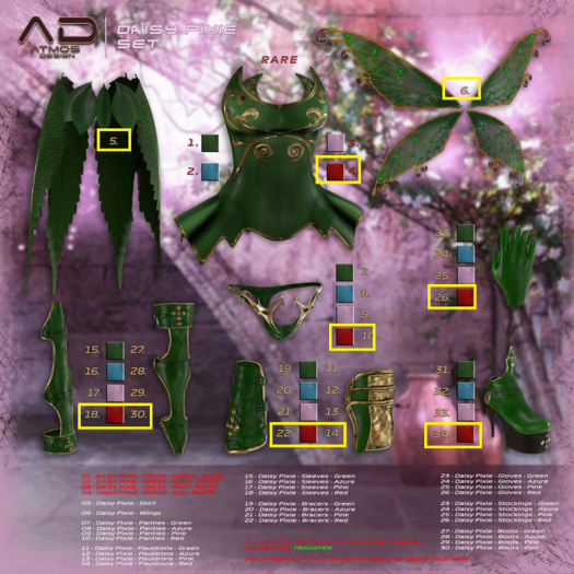 [AD] - DP -FullSet -  Red - MAITREYA +rare