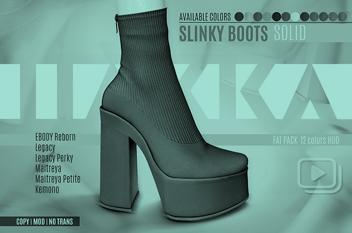 Slinky Boots Solid colors DEMO