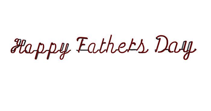Happy Fathers Day Neon Sign 