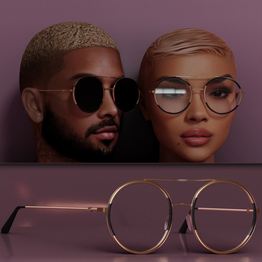 The Italian collection glasses V.2 Black 