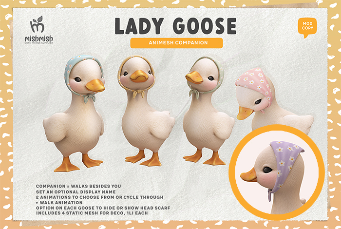 MishMish - Lady Goose Companion - Lavender [Boxed]