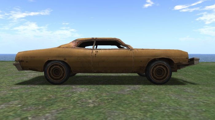 Very Brocken 70s Car