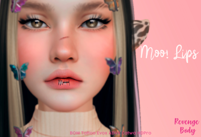- RB - Moo! Lip Tattoo Gift