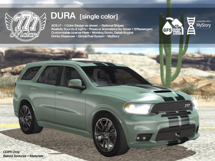 [777] DURA V2 - Stone (Add) - MyStory + Global Fuel System