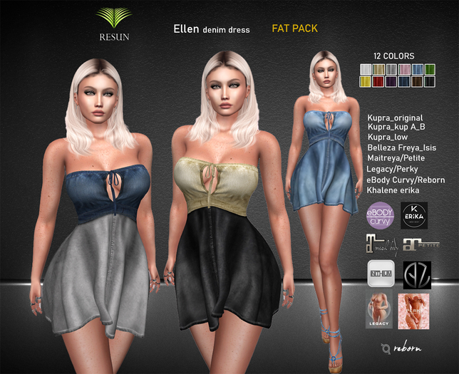 Res_Ellen denim dress Fat Pack