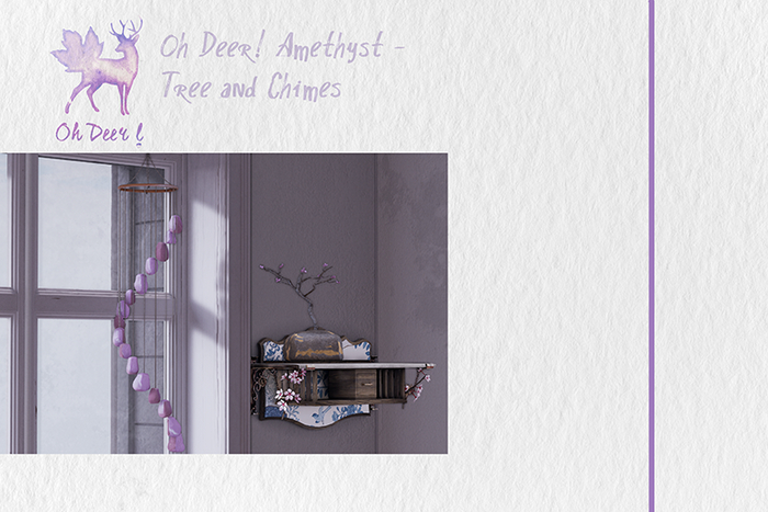 Oh Deer: Amethyst - Tree and Chimes