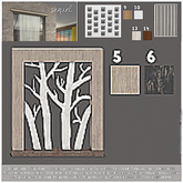 6 Sequel - Divider Walls - Trees Dark