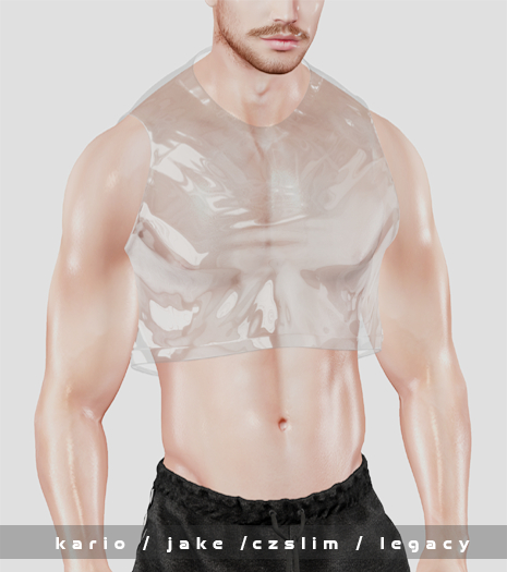 Manson * Lexy crop top * Plastic white