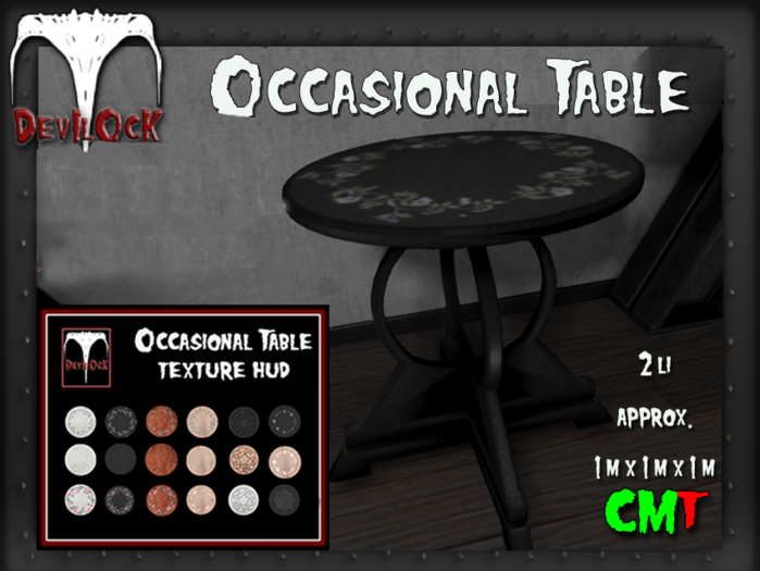 DEVILOCK - Occasional Table w/ HUD (ADD TO UNPACK)