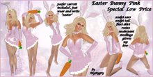 Easter Bunny pink special low price fur ears tail easter sexy dancer carrot intimate promotion costume 2011