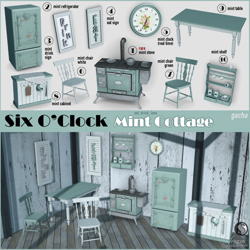six o'clock [Mint Cottage] Stove RARE