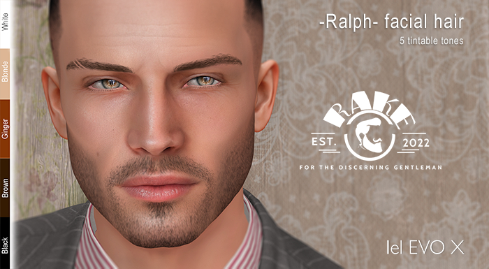 RAKE Facial Hair -Ralph- Ginger EvoX