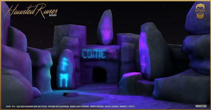 Haunted Runes Backdrops Pack - The Bearded Guy