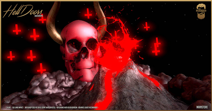 Hell Doors Backdrop - The Bearded Guy