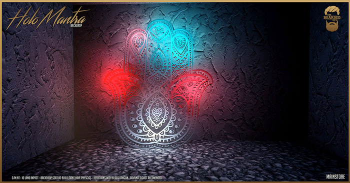 Holo Mantra Backdrop - The Bearded Guy