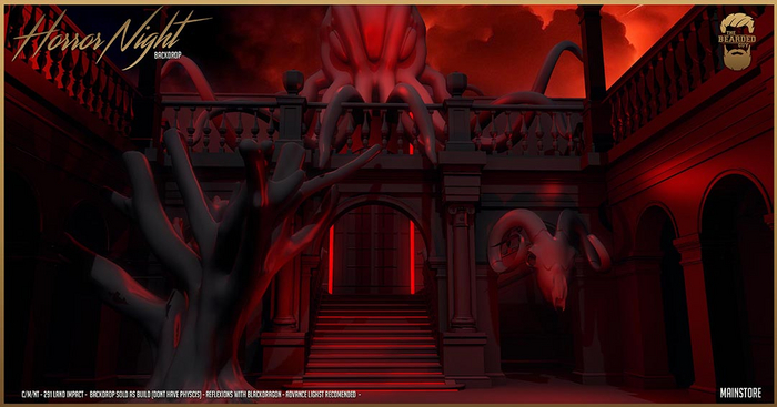 Horror Night Backdrop - The Bearded Guy