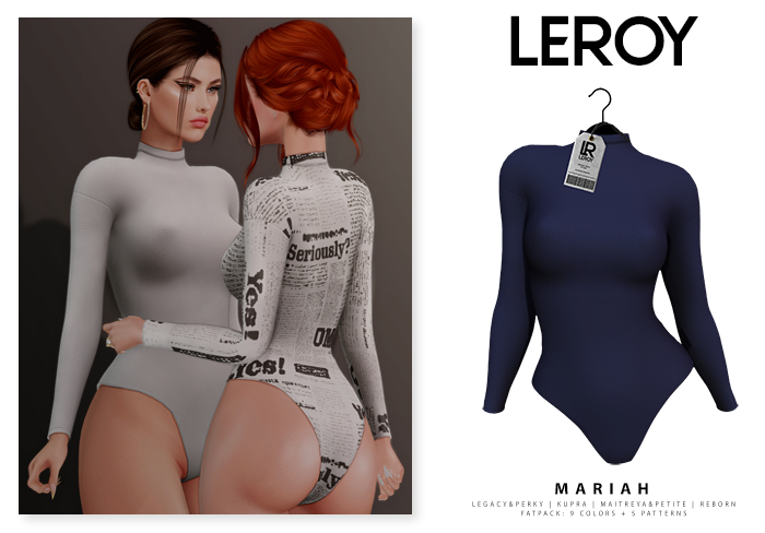 LEROY - Mariah Bodysuit - Navy