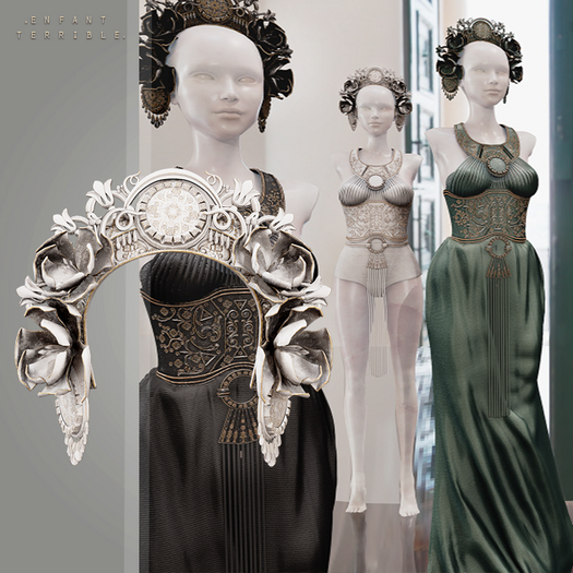 .ET. Hecate Headpiece White (add me)