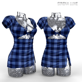 Blue Plaid Cenna Dress