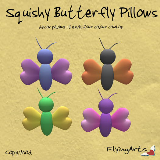 !FA! Squishy Butterfly Pillows