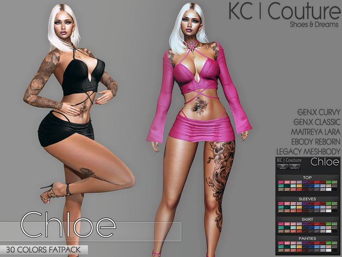 -KC- CHLOE OUTFIT / 30 COLORS FATPACK