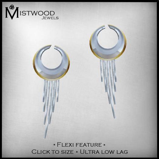[Mistwood Jewels] Moon Rays Earrings - Flexi feature