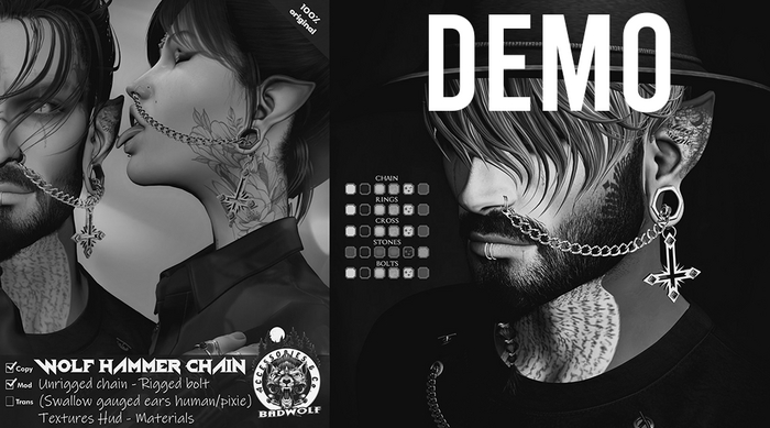 DEMO Badwolf - Wolf Hammer Chain