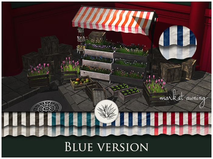 FINCA - market awning blue