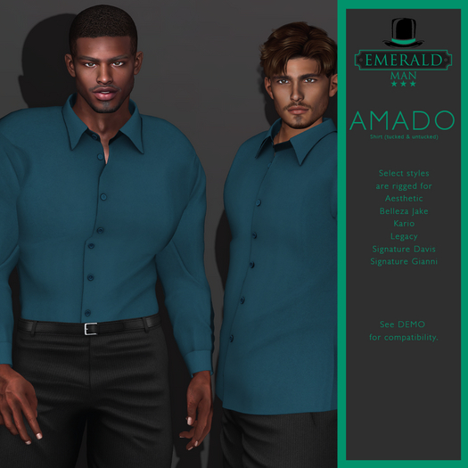 EM Amado Shirt Blue S